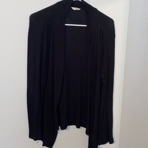 Black cardigan kinda thermal fabric